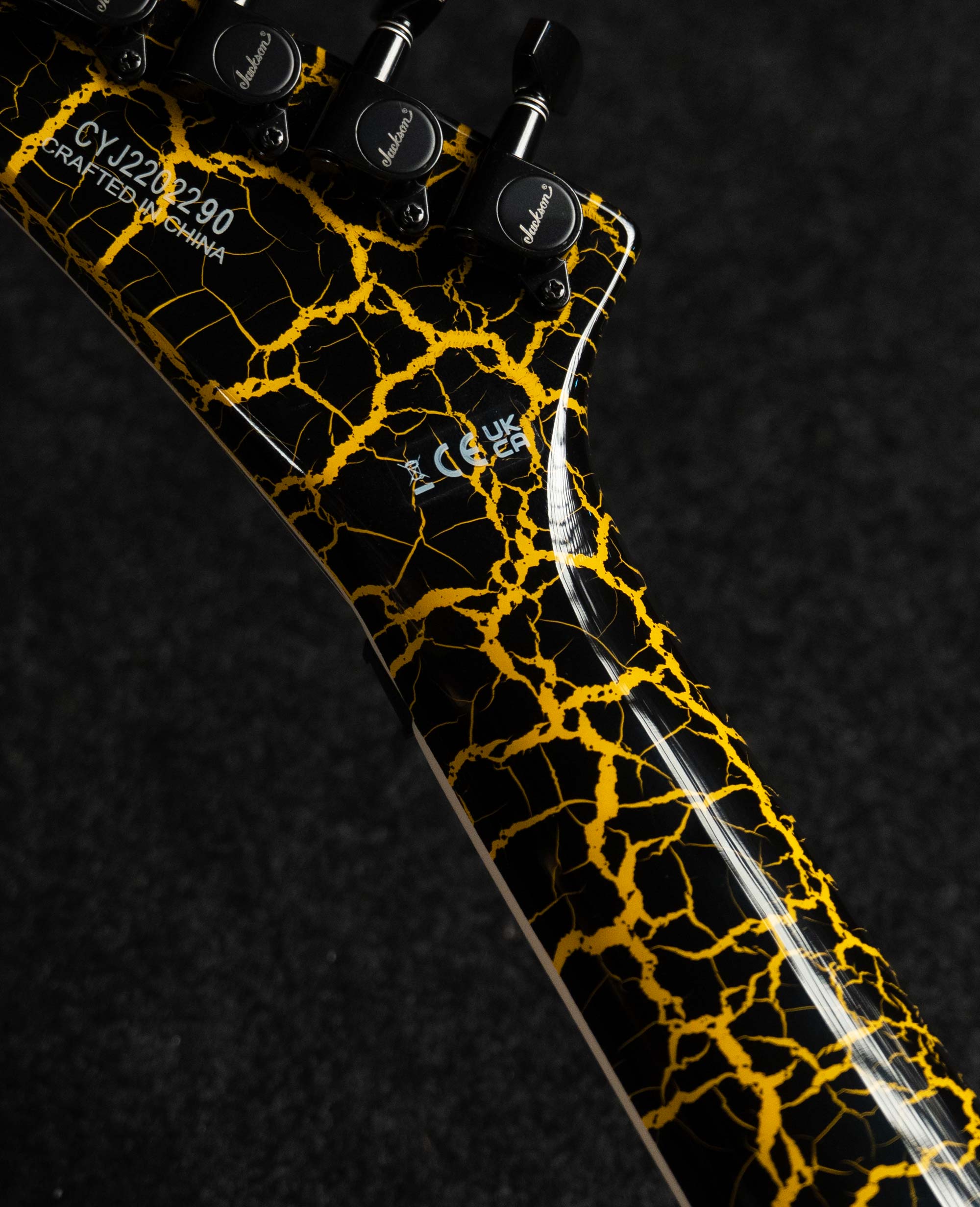 Электрогитара Jackson Soloist SL3X DX Yellow Crackl - купить в "Гитарном Клубе"