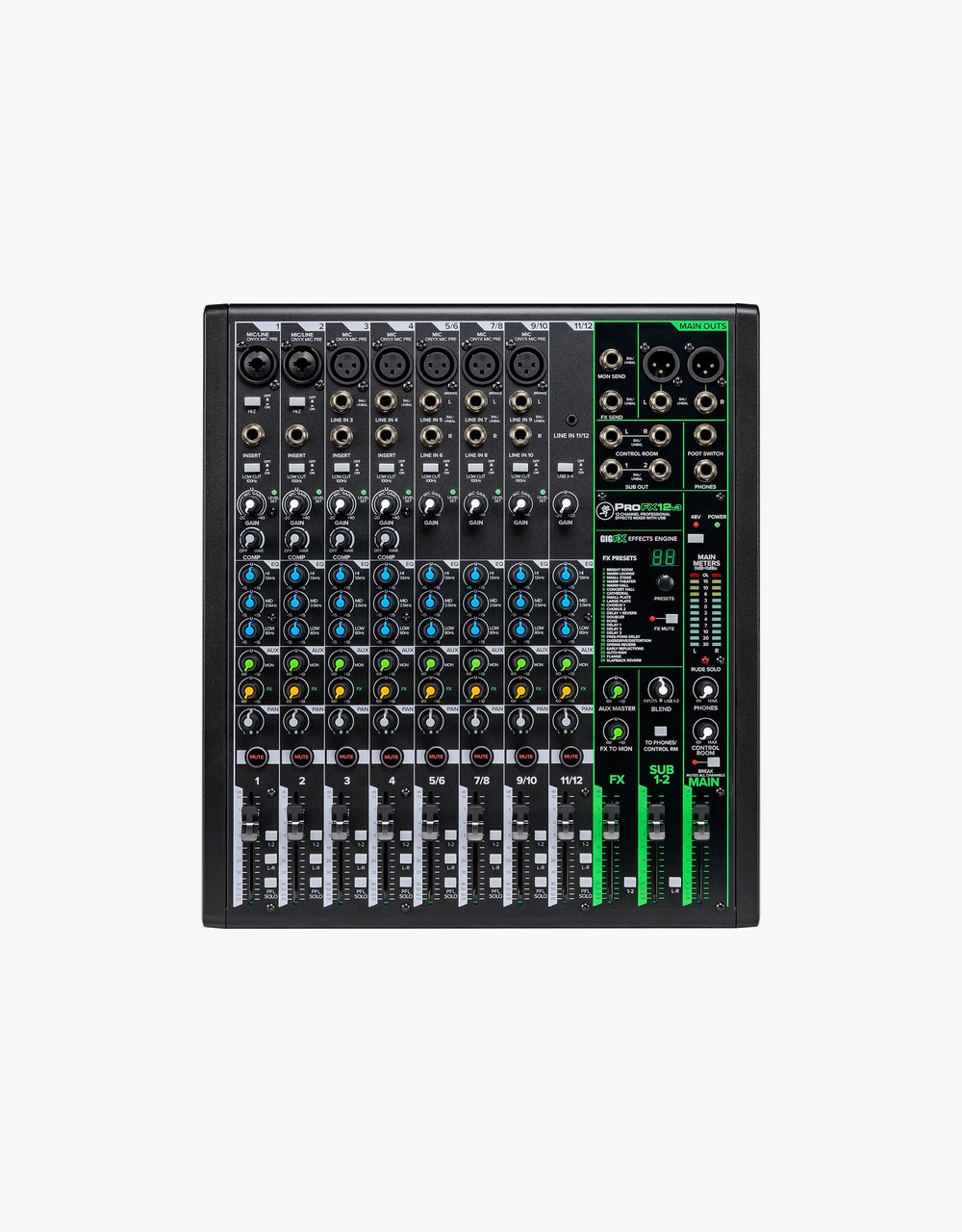 Микшер Mackie ProFX12v3+ - купить в "Гитарном Клубе"