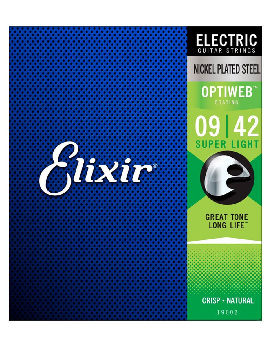 Струны для электрогитары Elixir 19002 OPTIWEB, 9-42 - купить в "Гитарном Клубе"