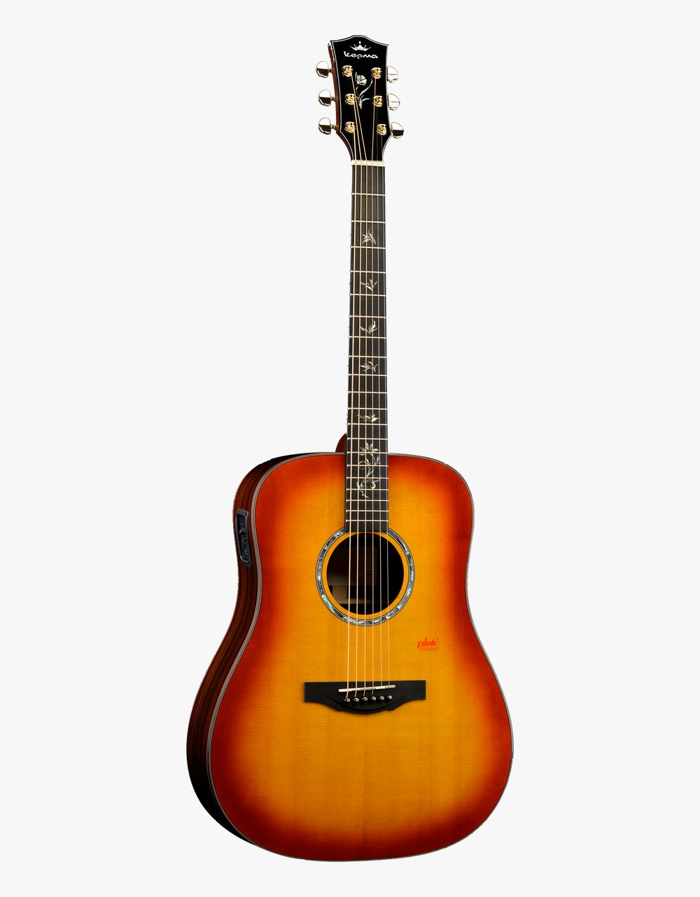 Электроакустическая гитара Kepma B1E-D-BS, Cherry Burst - купить в "Гитарном Клубе"
