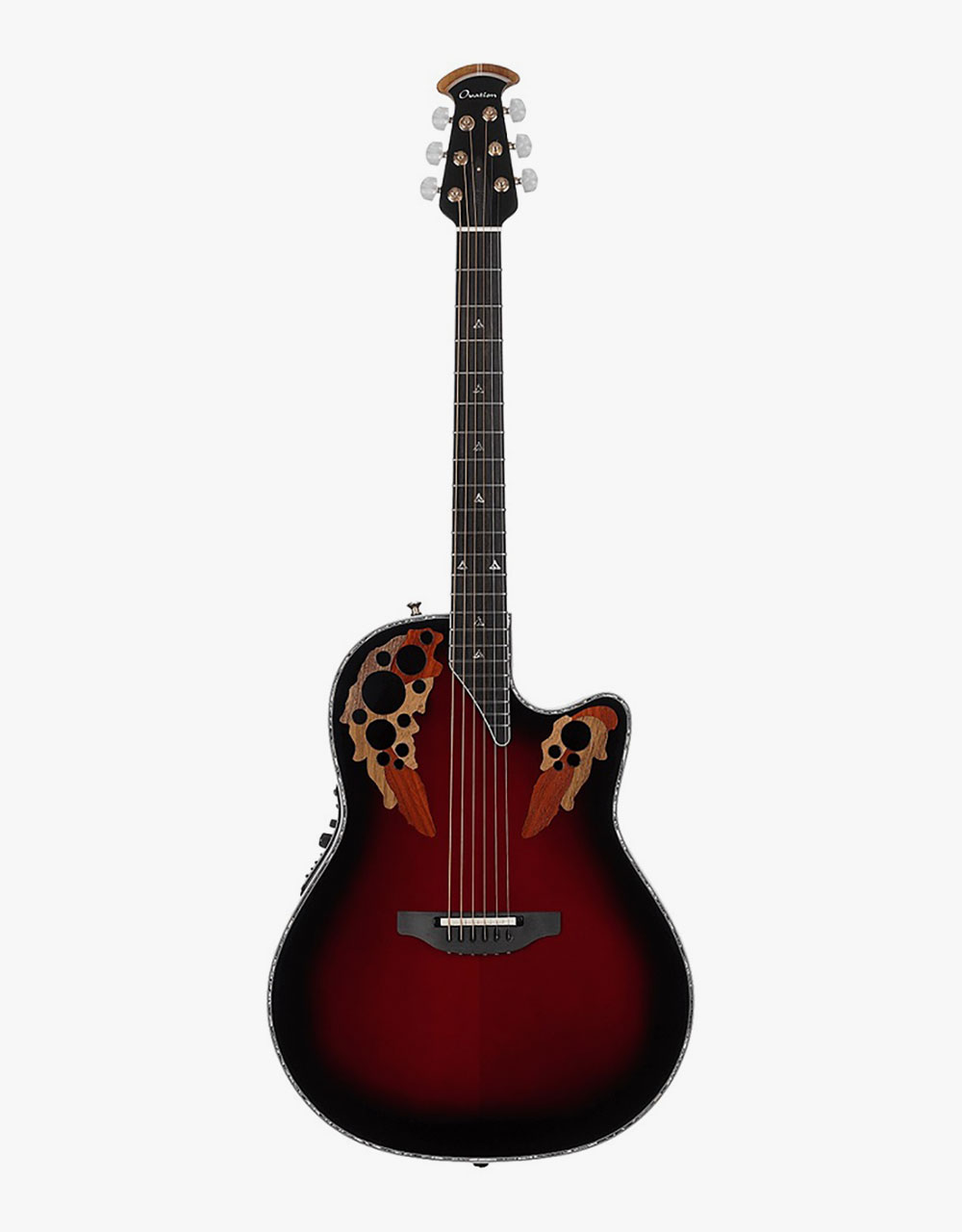 Электроакустическая гитара Ovation C1778LX-BCB Custom Elite LX USA Black Cherry Burst - купить в "Гитарном Клубе"