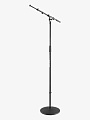 Микрофонная стойка K&M 26145-300-55 "журавль" с круглым основанием, чёрная, 1000-1700 мм - купить в "Гитарном Клубе"