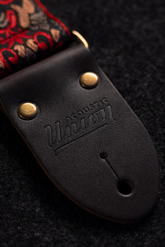 Ремень для гитары Acoustic Union Jacquard, Ember - купить в "Гитарном Клубе"