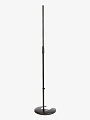Микрофонная стойка K&M 26045-300-55 прямая с основанием для хранения, чёрная, 870-1575 мм - купить в "Гитарном Клубе"