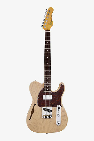 Электрогитара G&L Tribute ASAT Classic Bluesboy Semi-Hollow Natural Ash MP - купить в "Гитарном Клубе"