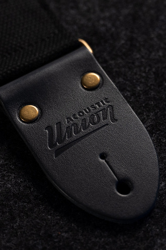 Ремень для гитары Acoustic Union Classic, Black - купить в "Гитарном Клубе"