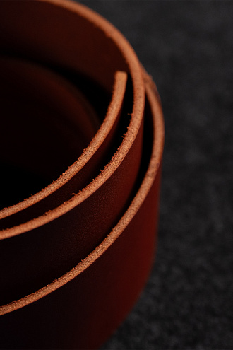 Ремень для гитары Acoustic Union Leather Classic 75, Ginger - купить в "Гитарном Клубе"