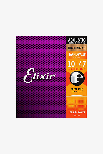 Струны для 12-струнной гитары Elixir 16152, 10-47 - купить в "Гитарном Клубе"