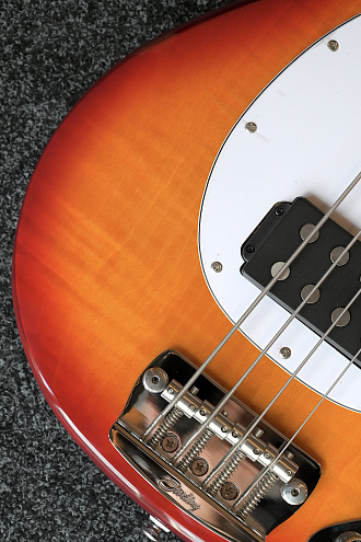 Бас-гитара Sterling StingRay RAY34FM-HCB, Heritage Cherry Burst - купить в "Гитарном Клубе"