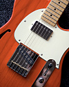 Электрогитара G&L Tribute ASAT Classic Bluesboy Semi-Hollow Clear Orange MP - купить в "Гитарном Клубе"