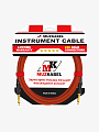 Инструментальный кабель MUZKABEL Darkline TJCIK3R красный, 3 м - купить в "Гитарном Клубе"